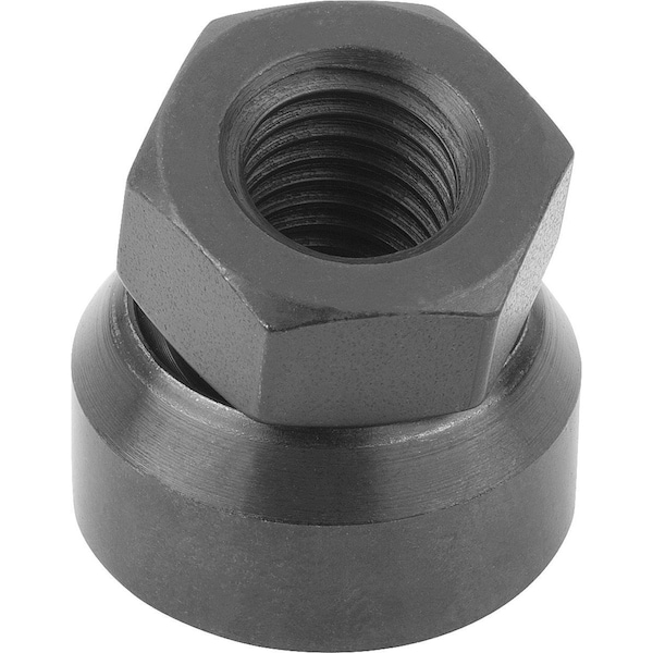 Lock Nut, M12, Steel, Class 10, Black Oxide, 2.75 mm Ht